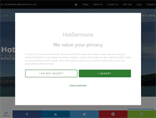 Tablet Screenshot of hotsermons.com